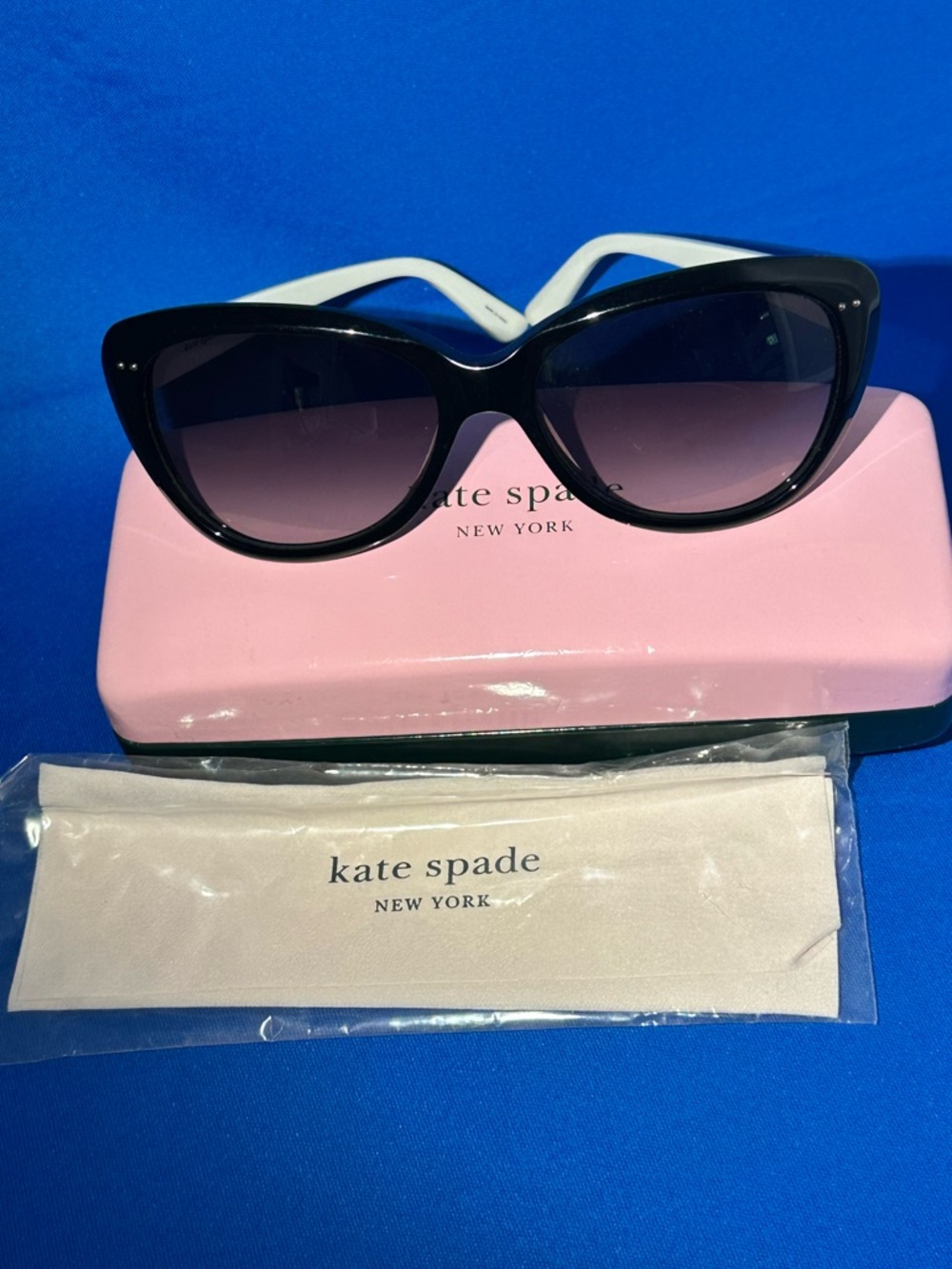 Kate Spade ANGELIQUE/S US Hello Sunshine Cat eye with Case & New Cleaning Cloth